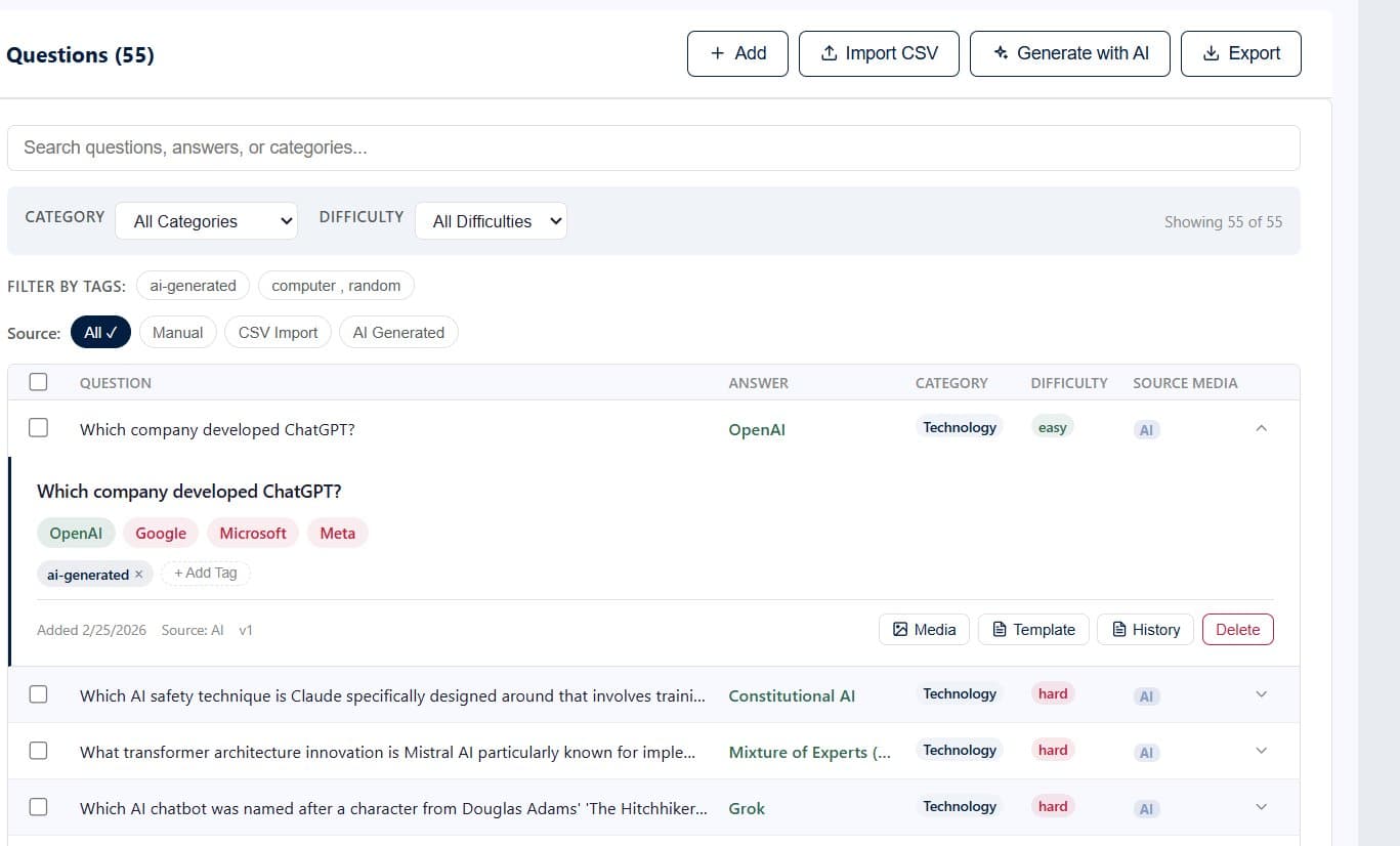 Question Manager